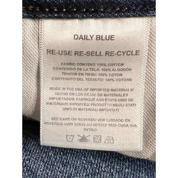 NWT $355 Daily Blue by Adrian Goldschmied LOVE 24 Cotton USA Barrel Legs - Picture 11 of 14